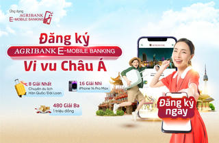 Đăng ký Agribank E-Mobile Banking: Cơ hội sở hữu iPhone 14 Pro Max và chuyến du lịch Châu Á miễn phí 