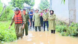 Kiểm tra công tác phòng chống lụt bão, Chủ tịch Mặt trận Phú Thọ thăm hỏi nạn nhân vụ sập cầu Phong Châu