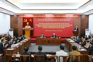 Ban Chỉ đạo Tổng kết Nghị quyết số 23-NQ/TW làm việc với Đảng đoàn MTTQ Việt Nam