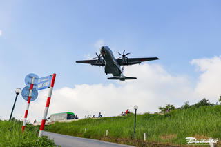 Phi đội máy bay vận tải Casa tập luyện trên bầu trời Hà Nội chuẩn bị cho đại lễ lớn