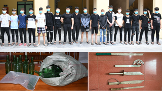 Hải Phòng: 25 thanh, thiếu niên mang theo hung khí chặn đánh người qua đường