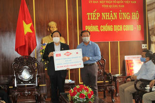 MTTQ Quảng Nam tiếp nhận hơn 500 triệu đồng ủng hộ phòng, chống dịch Covid-19