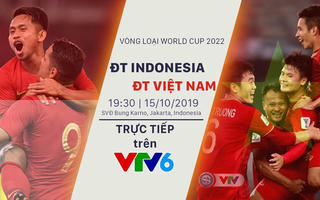 VTV sẽ phát sóng trận Indonesia - Việt Nam