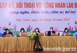 Bắc Ninh: Gặp gỡ, đối thoại, giải quyết khó khăn cho công nhân lao động