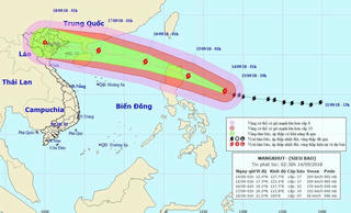 Hai kịch bản đổ bộ của Siêu bão Mangkhut