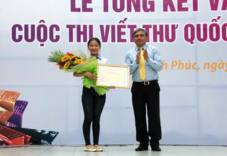 Việt Nam giành giải nhất cuộc thi viết thư quốc tế UPU lần thứ 45