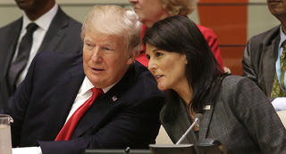 Tổng thống Trump chấp nhận đơn từ chức của Đại sứ LHQ Nikki Haley