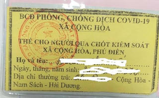 Hải Dương: Làm rõ việc 'thu tiền cấp thẻ qua chốt kiểm dịch'