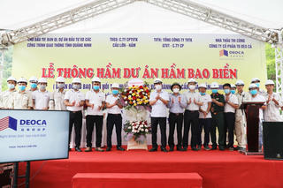 Thông hầm xuyên núi lớn nhất Quảng Ninh