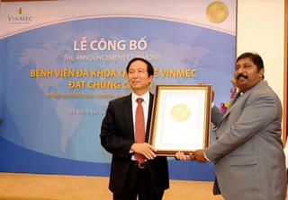 Bệnh viện Việt Nam đầu tiên được công nhận đạt chuẩn chất lượng quốc tế JCI