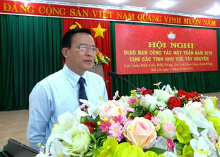 Giao ban công tác Mặt trận năm 2015 cụm các tỉnh Tây Nguyên