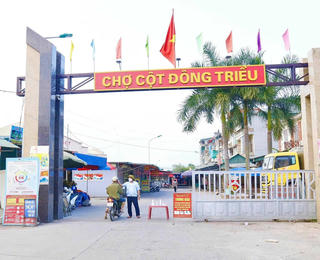 Quảng Ninh: Siết chặt kiểm soát phòng, chống dịch tại Chợ Cột Đông Triều