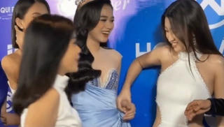 Hoa hậu Đỗ Mỹ Linh lên tiếng về hành động ‘hất tay’ Đỗ Thị Hà