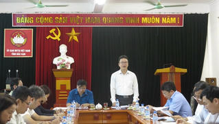 Đoàn khảo sát của UBTƯ MTTQ Việt Nam làm việc tại Bắc Kạn