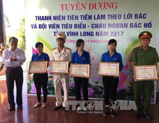 Vĩnh Long: Tuyên dương cán bộ Đoàn, Hội, Đội tiêu biểu