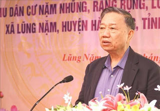 Bộ trưởng Tô Lâm dự Ngày hội Đại đoàn kết toàn dân tộc tại tỉnh Cao Bằng