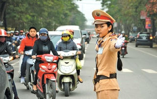 Hà Nội: Chốt trực 24/24 đảm bảo an toàn giao thông trong dịp Tết