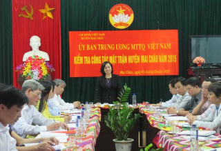 Mai Châu cần nhân rộng những mô hình hay trong công tác Mặt trận