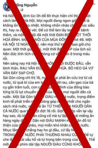 Đăng bài gây hoang mang, chủ facebook 'Hằng Nguyễn' bị mời lên làm việc