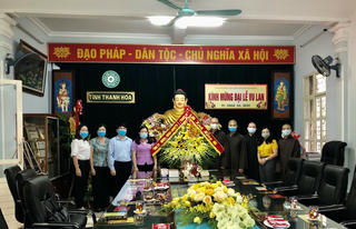 Thanh Hóa: MTTQ tỉnh chúc mừng Ban Trị sự Giáo hội Phật giáo ngày Lễ Vu lan