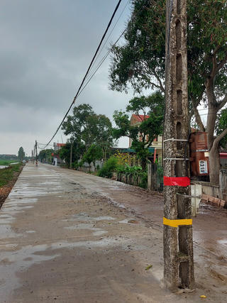 [Ảnh]: 40 chiếc cột điện 'mọc' giữa đường