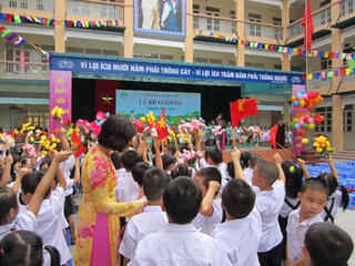 42,6% trường ở Hà Nội đạt chuẩn quốc gia