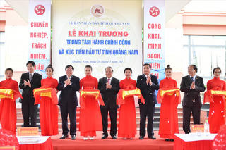 Quảng Nam khai trương Trung tâm Hành chính công và Xúc tiến đầu tư
