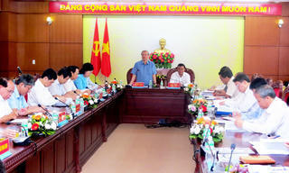 Thường trực Ban Bí thư Trần Quốc Vượng làm việc tại tỉnh Đắk Lắk