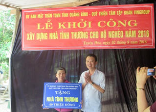 Khởi công xây nhà tình thương cho hộ nghèo Quảng Bình