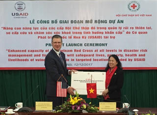 USAID tài trợ mở rộng dự án nâng cao năng lực cho Hội Chữ thập đỏ Việt Nam