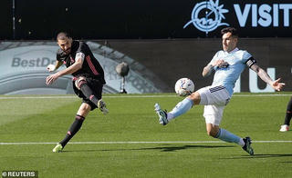 Benzema lập cú đúp, Real Madrid chỉ còn kém Atletico 3 điểm