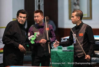 Cơ thủ Việt Nam ra quân giòn giã giải Carom 3 băng thế giới