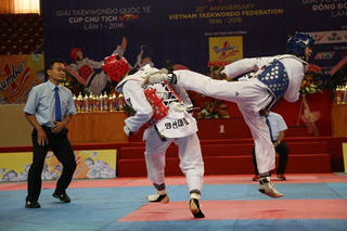 Taekwondo Việt Nam thắng lớn tại giải quốc tế trên sân nhà