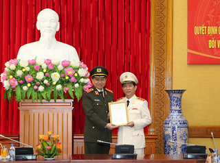 Thăng hàm Trung tướng đối với tân Thứ trưởng Bộ Công an