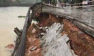 Di tích quốc gia đặc biệt Thành cổ Quảng Trị bị sạt lở