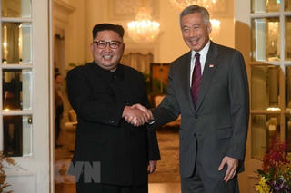 Thủ tướng Lý Hiển Long gặp Nhà lãnh đạo Triều Tiên Kim Jong-Un
