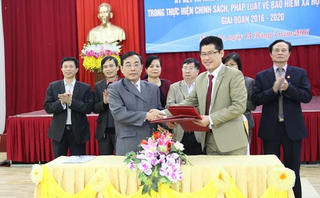 MTTQ Nghệ An ký chương trình phối hợp với BHXH