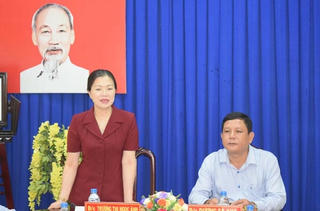 Phó Chủ tịch Trương Thị Ngọc Ánh kiểm tra công tác chuẩn bị Đại hội Mặt trận tỉnh Sóc Trăng