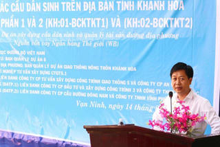 Khởi công xây 13 cây cầu cho người dân tỉnh Khánh Hòa