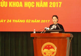 Chủ tịch Quốc hội nói chuyện chuyên đề tại Học viện Chính trị Quốc gia Hồ Chí Minh