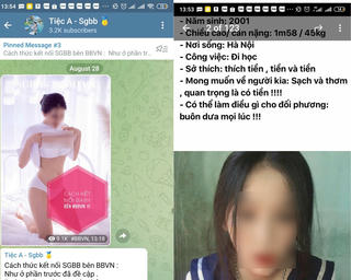 Tràn lan hoạt động 'Sugar Daddy' 'núp bóng' hội nhóm trên Telegram