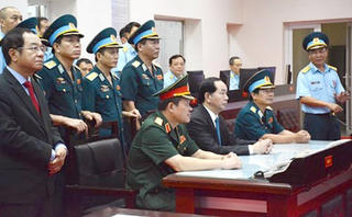 Chủ tịch nước thăm và làm việc với Quân chủng Phòng không-Không quân
