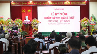 Thừa Thiên-Huế: Kỷ niệm 100 năm ngày sinh nhà thơ Tố Hữu