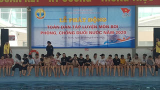 Nam Định: Phát động toàn dân học bơi, chống đuối nước