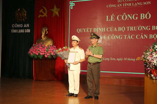 Công an tỉnh Lạng Sơn, Cao Bằng có tân Giám đốc