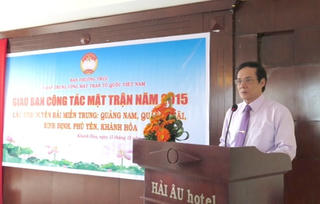 Giao ban công tác Mặt trận cụm các tỉnh duyên hải miền Trung