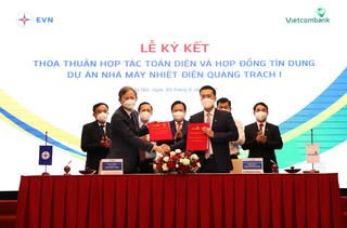 Ký kết Hợp đồng tín dụng tài trợ Dự án Nhà máy Nhiệt điện Quảng Trạch 1