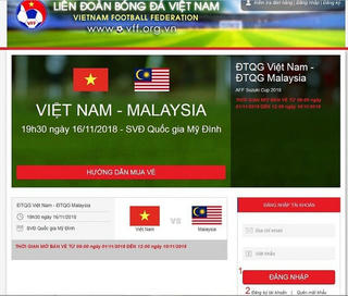 Cách mua vé online xem trận bán kết giữa Việt Nam và Philippines tại Mỹ Đình