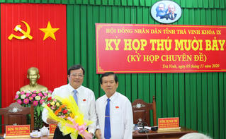 Ông Lê Văn Hẳn được bầu Chủ tịch UBND tỉnh Trà Vinh