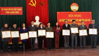Lạng Sơn: Tổng kết công tác Mặt trận năm 2015